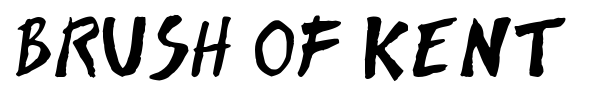 Brush of Kent font preview